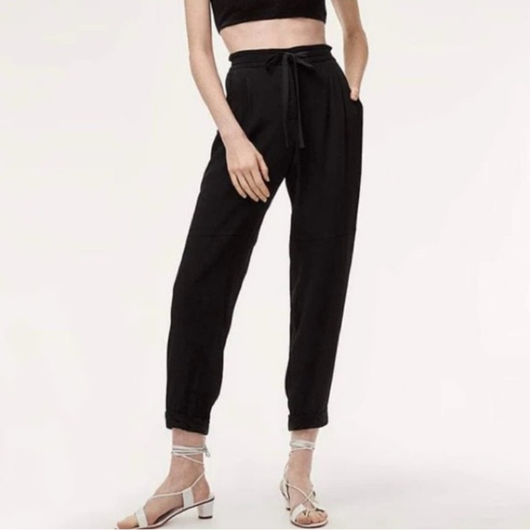 Wilfred Trousers Dress Pants Cuffed Black Size 6 - Picture 1 of 8